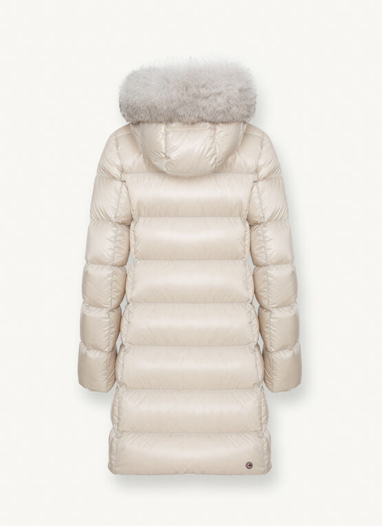 GIACCA DONNA COLMAR LUNGA CANGIANTE CON CAPPUCCIO FISSO 2221F 5WG IN23 04