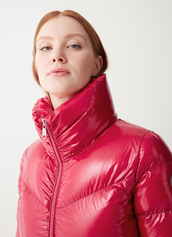 PIUMINO CON COLLO ALTO IN TESSUTO LUCIDO COLMAR DONNA 2296 8XV IN23 613
