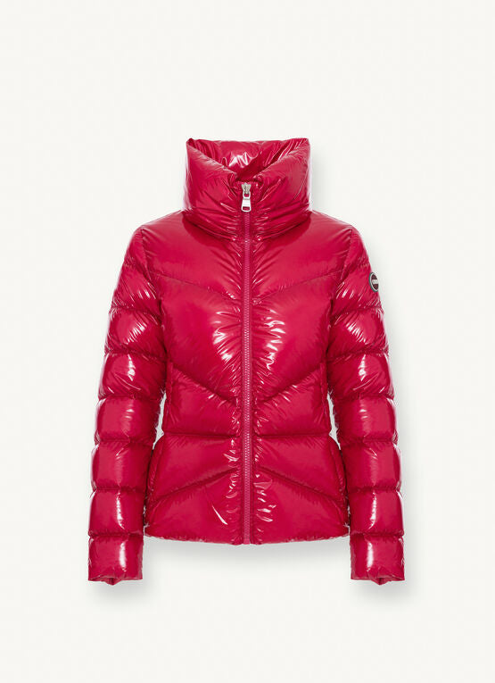 PIUMINO CON COLLO ALTO IN TESSUTO LUCIDO COLMAR DONNA 2296 8XV IN23 613