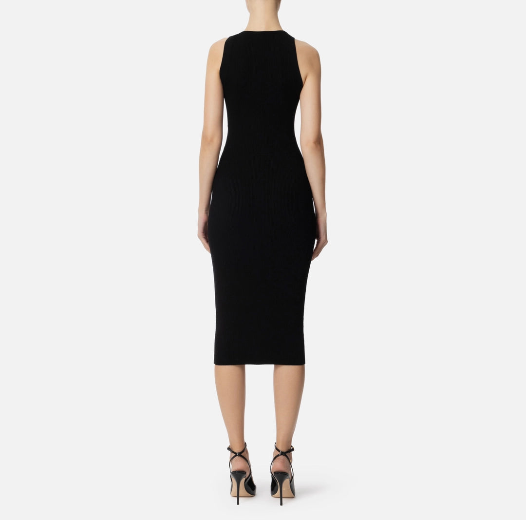 Abito a costine con cut out Elisabetta Franchi AM63B51E2