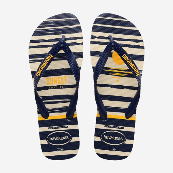 Infradito Uomo Havaianas Top Nautical 4137126 Blu/Beige