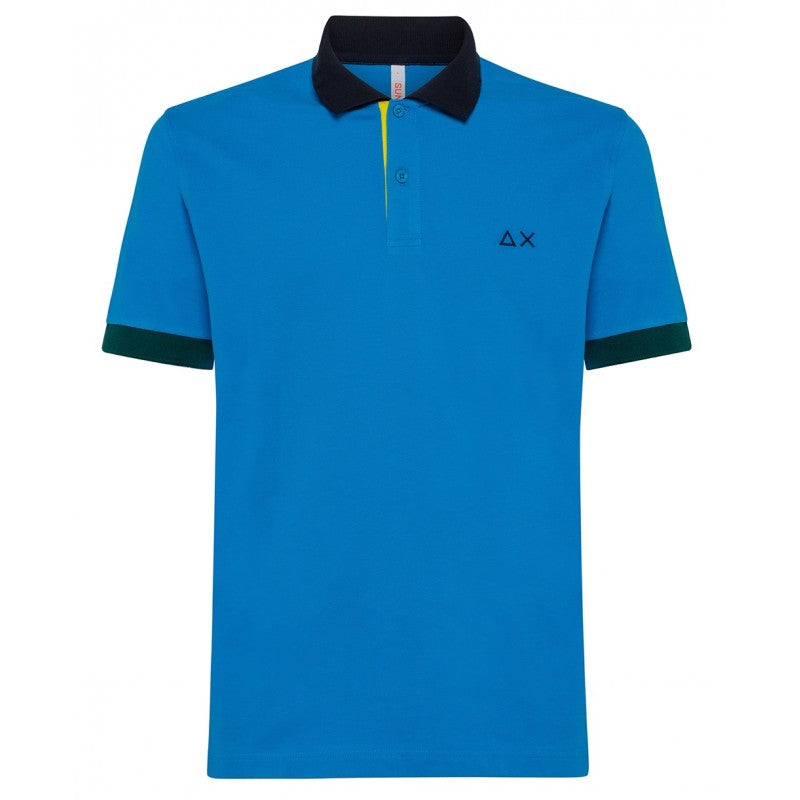 Polo SUN68 Uomo A33114 Turchese