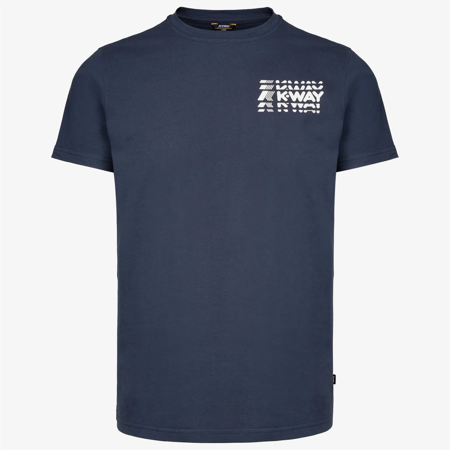 T-Shirt Odom Multiple Lettering K•WAY Uomo K4127ZW K89 Blu Notte