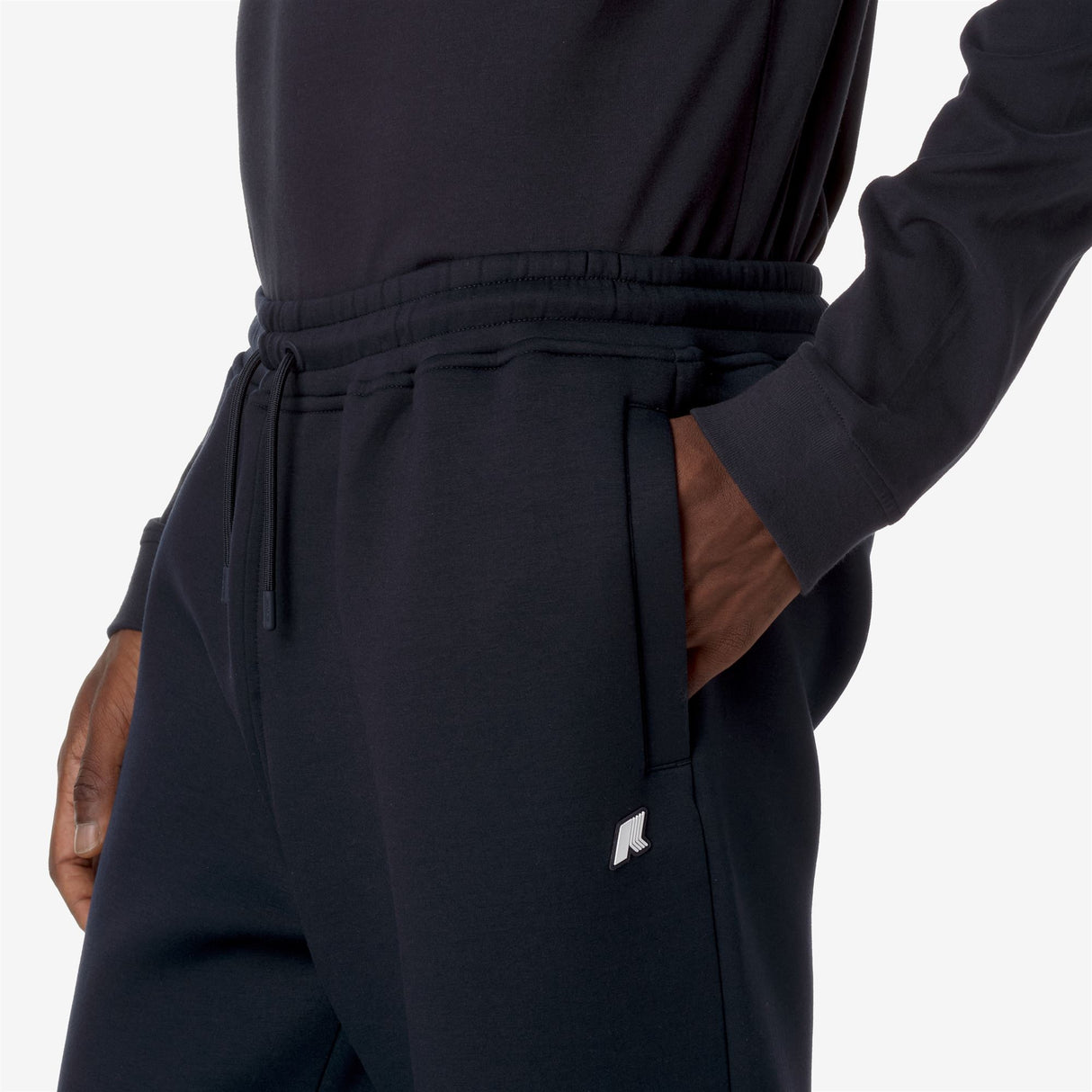Pantaloni Sportivi MICKA SPACER K5123NW da Jogging Uomo Neri con Vita e Polsini Elasticizzati