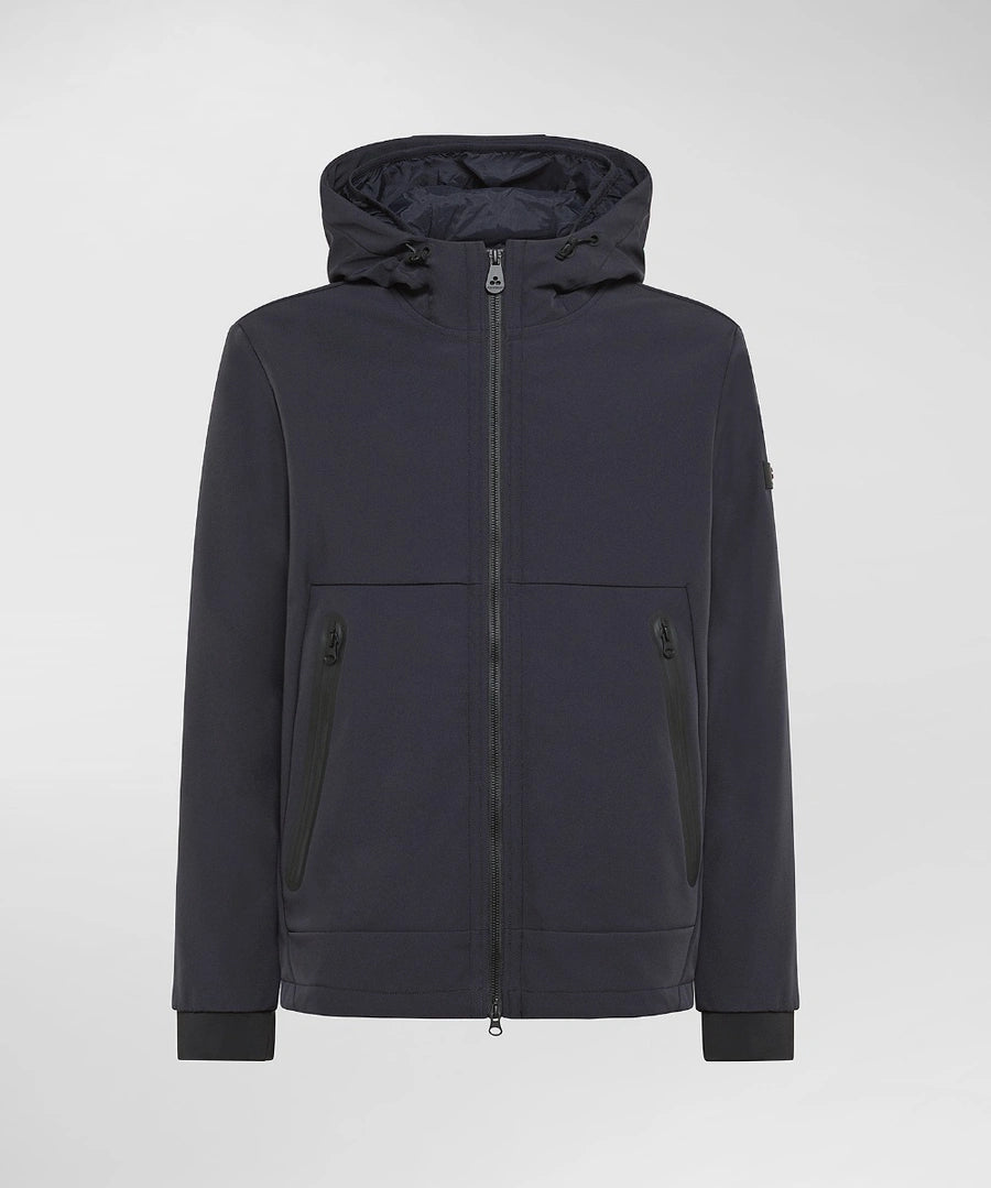 GIACCA LISCIA CON AMPIE TASCHE LATERALI PEUTEREY BREME TA Blu Scuro