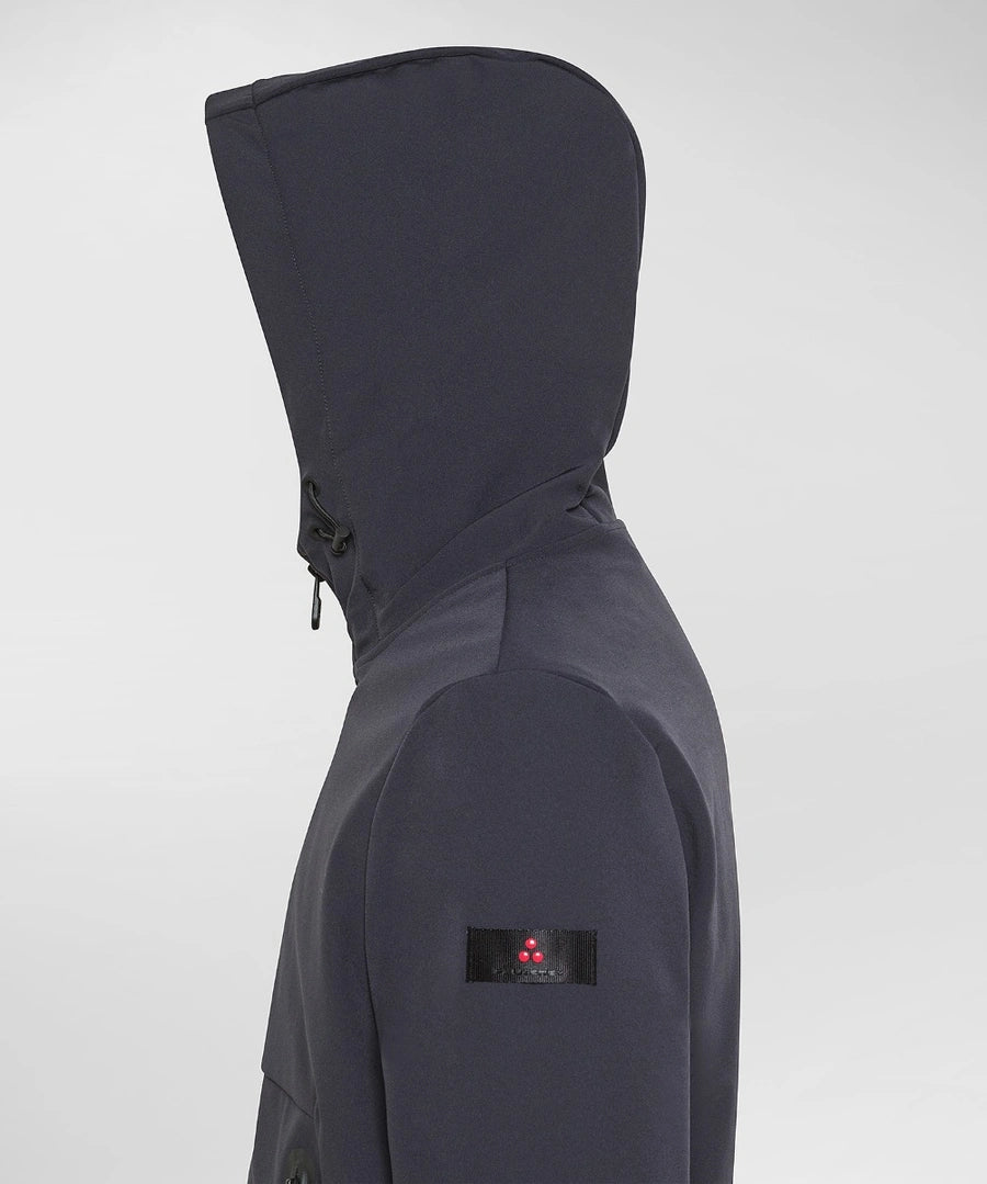 GIACCA LISCIA CON AMPIE TASCHE LATERALI PEUTEREY BREME TA Blu Scuro