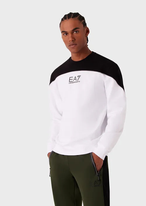 Felpa girocollo Athletic Colour Block in misto cotone 6RPM29PJ07Z11100
