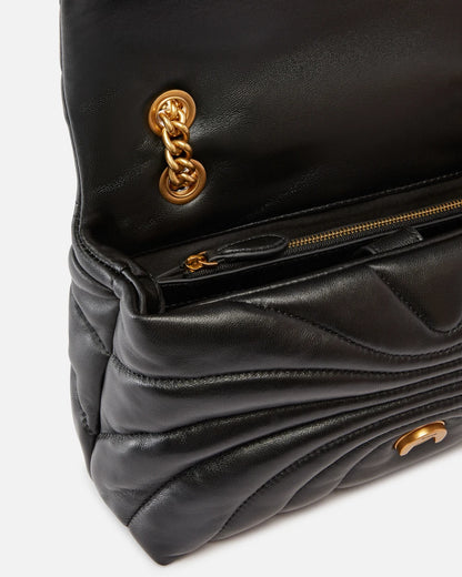 Pinko Borsa a tracolla grande Love Bag Puff trapunta farfalla