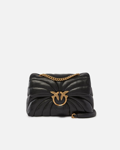 Pinko Borsa a tracolla grande Love Bag Puff trapunta farfalla