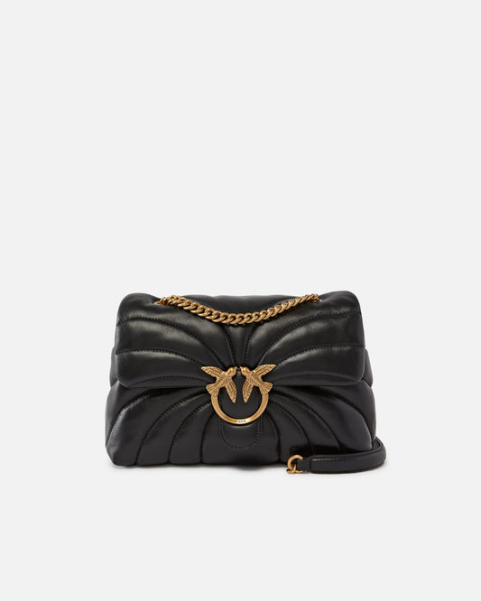 Pinko Borsa a tracolla grande Love Bag Puff trapunta farfalla