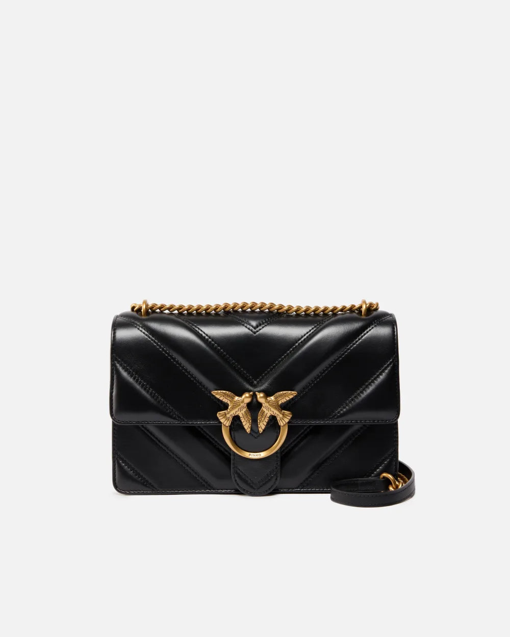 Pinko Borsa a mano media Love Bag One Light in nappa chevron