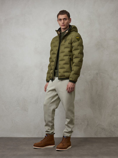 PIUMINO UOMO BLAUER CON INTERNO CAMOUFLAGE BARRY 23WBLUC03182-006637