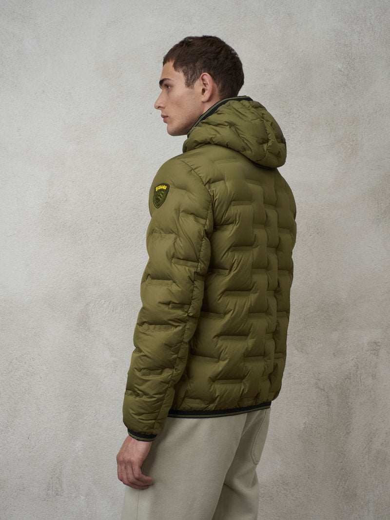 PIUMINO UOMO BLAUER CON INTERNO CAMOUFLAGE BARRY 23WBLUC03182-006637