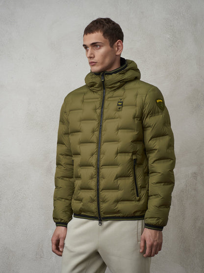 PIUMINO UOMO BLAUER CON INTERNO CAMOUFLAGE BARRY 23WBLUC03182-006637