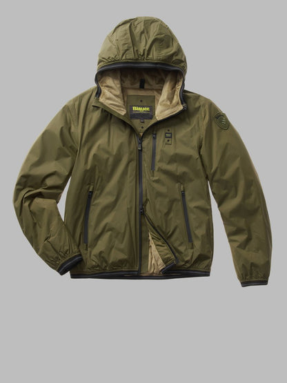 PIUMINO NYLON CON INTERNO IN PELLICCIA DEVON UOMO BLAUER 23WBLUC11013-006007
