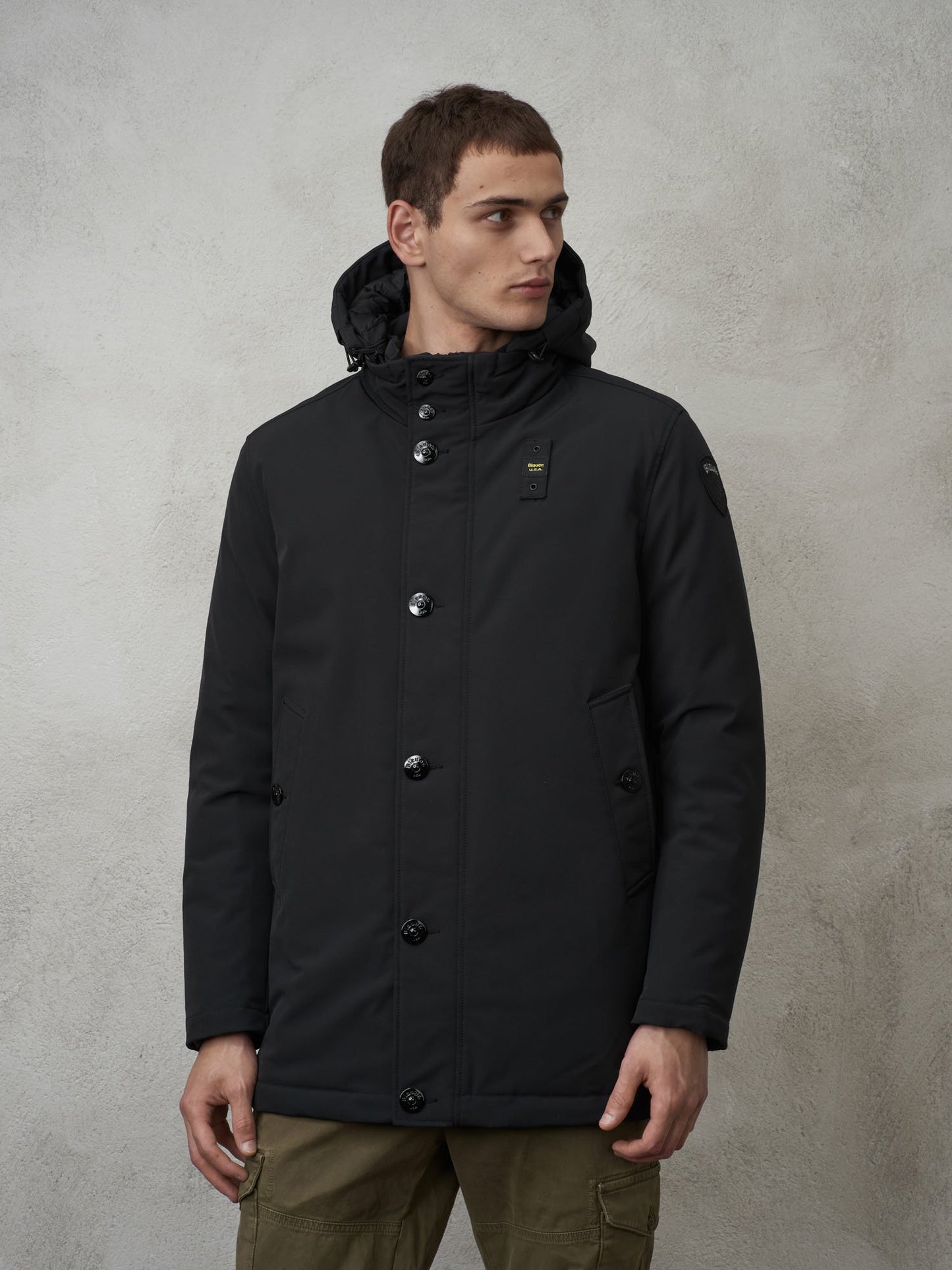 PARKA UOMO BLAUER NEOPRENE E TASLAN CHESTER 23WBLUK03053-005553 999