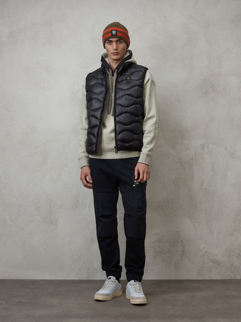 PIUMINO GILET DANNY Uomo BLAUER 23WBLUX02085-005958 NERO