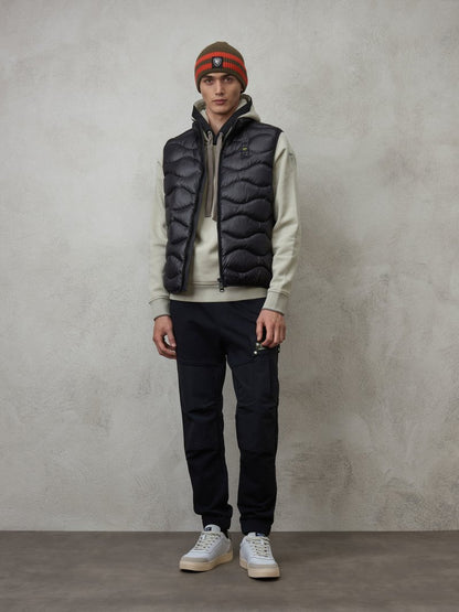 PIUMINO GILET DANNY Uomo BLAUER 23WBLUX02085-005958 NERO