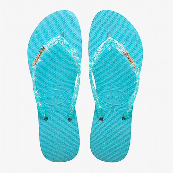 Tongs femme Havaianas 4147122 Bleu clair