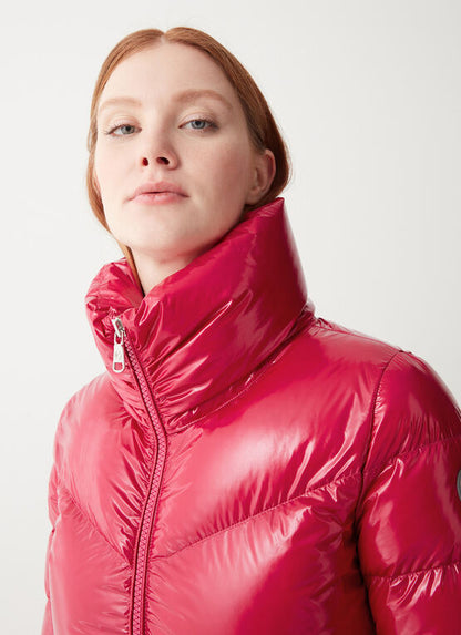 PIUMINO CON COLLO ALTO IN TESSUTO LUCIDO COLMAR DONNA 2296 8XV IN23 613