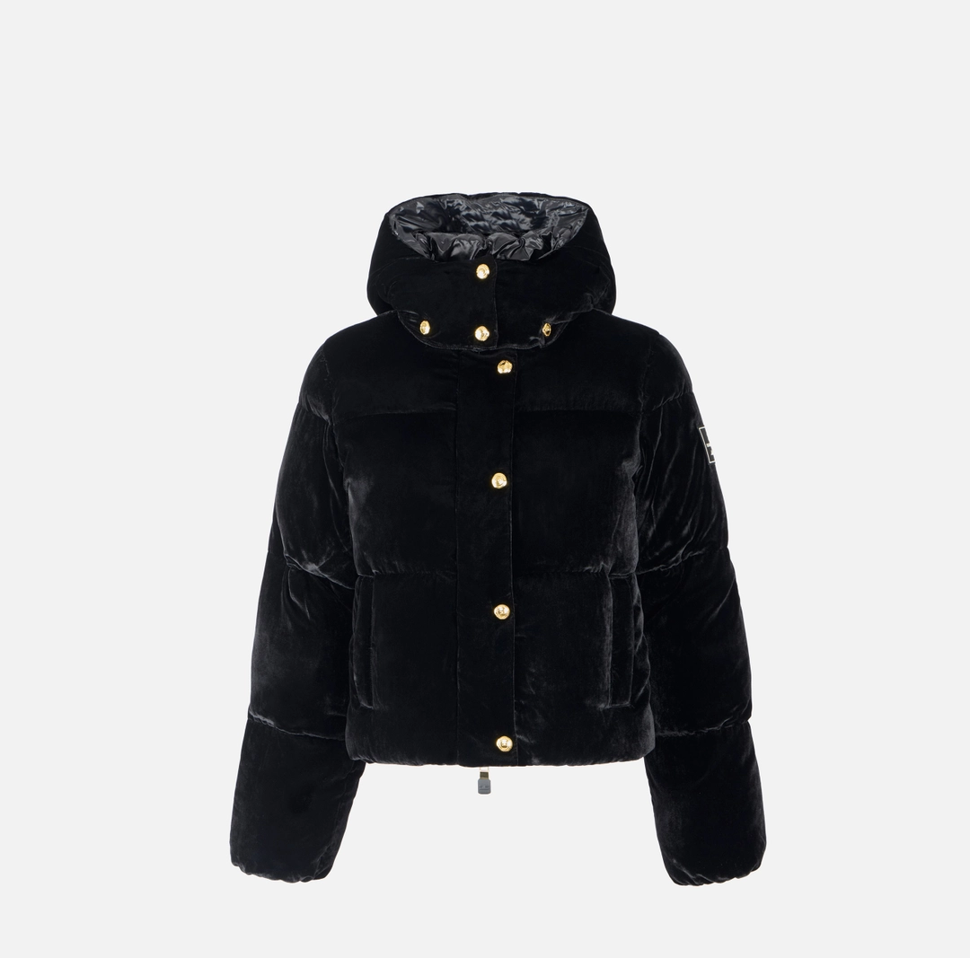 ELISABETTA FRANCHI  PI82D56E2 - PIUMINO IN VELLUTO