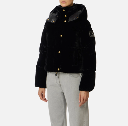 ELISABETTA FRANCHI  PI82D56E2 - PIUMINO IN VELLUTO