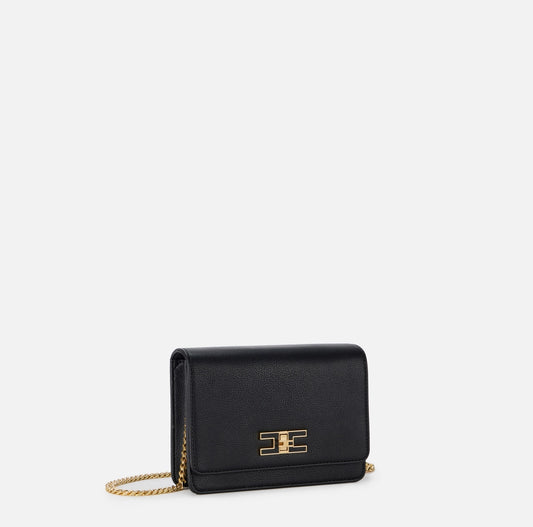 Tracolla piccola con placca logo Elisabetta Franchi BS11A51E2