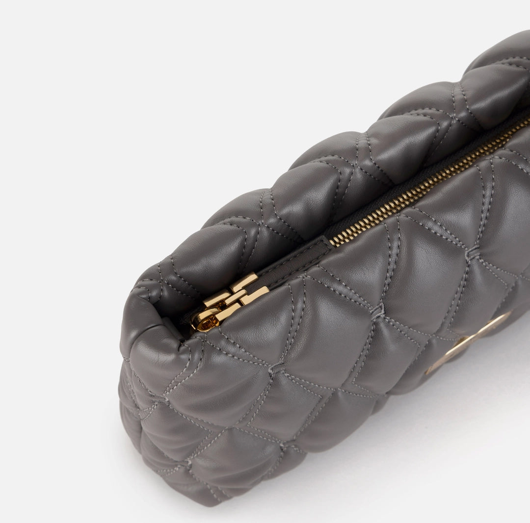 Pochette in tessuto embossed con tracolla in catena Elisabetta Franchi BS62A47E2