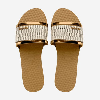 Chaussons femme Havaianas You Trancoso Premium 4146063 Bronze