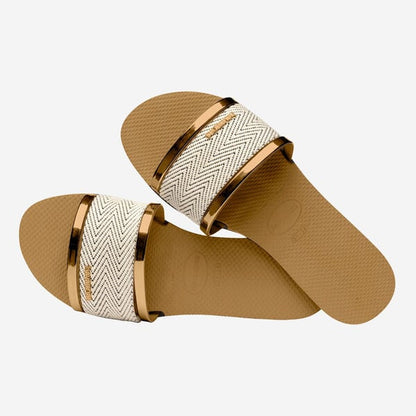 Ciabatte Donna Havaianas You Trancoso Premium 4146063 Bronzo