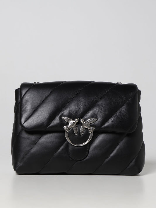 Borsa Pinko Love Puff Big Borsa a spalla 100037a0f2 NERO/ARGENTO