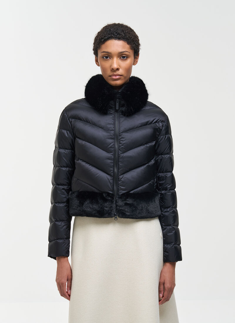 COLMAR Piumino crop con inserti in pelliccia 22000032E 2YO IN26 99