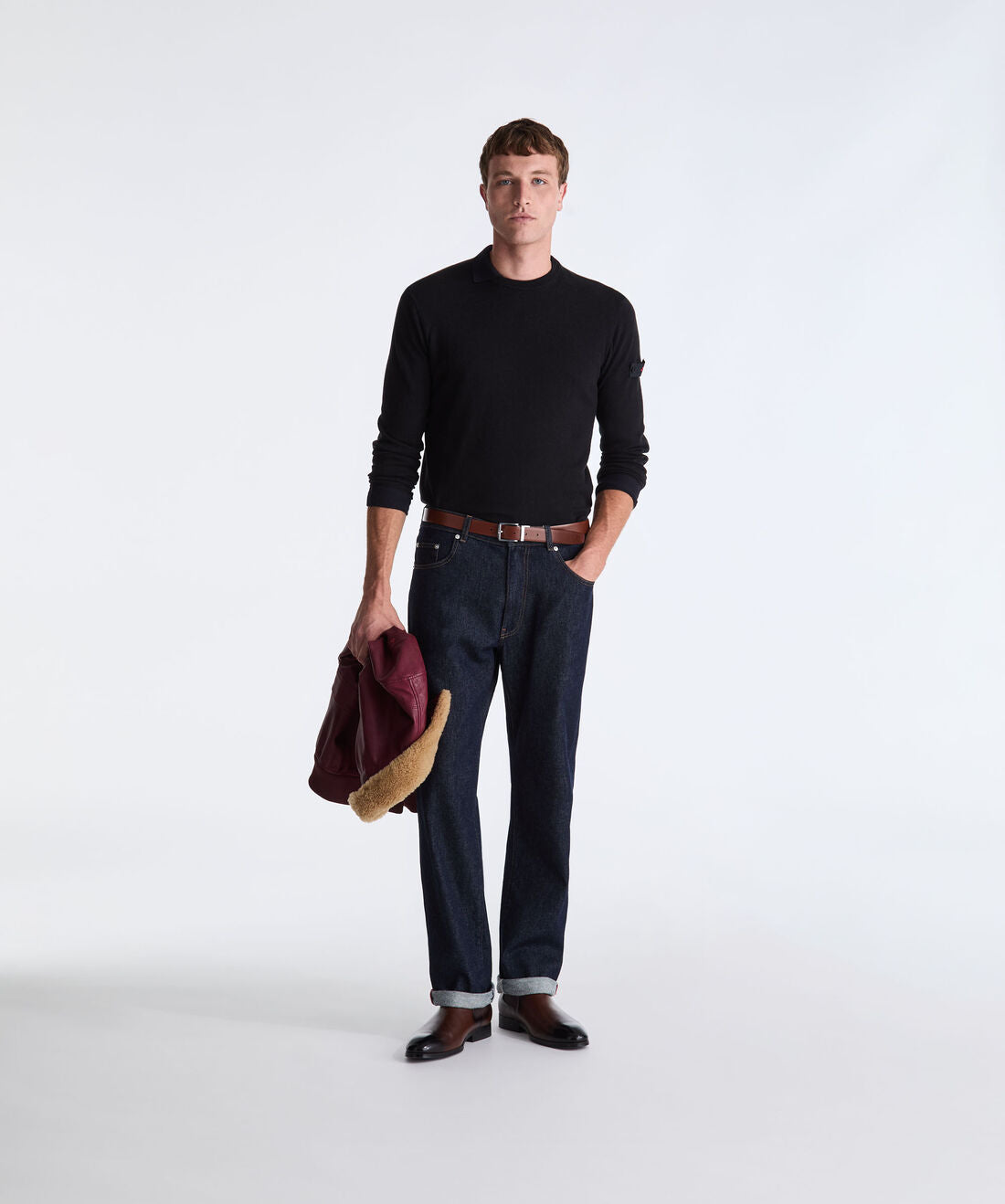 EXMOOR RWS 08 Maglione in misto lana e cotone Peuterey