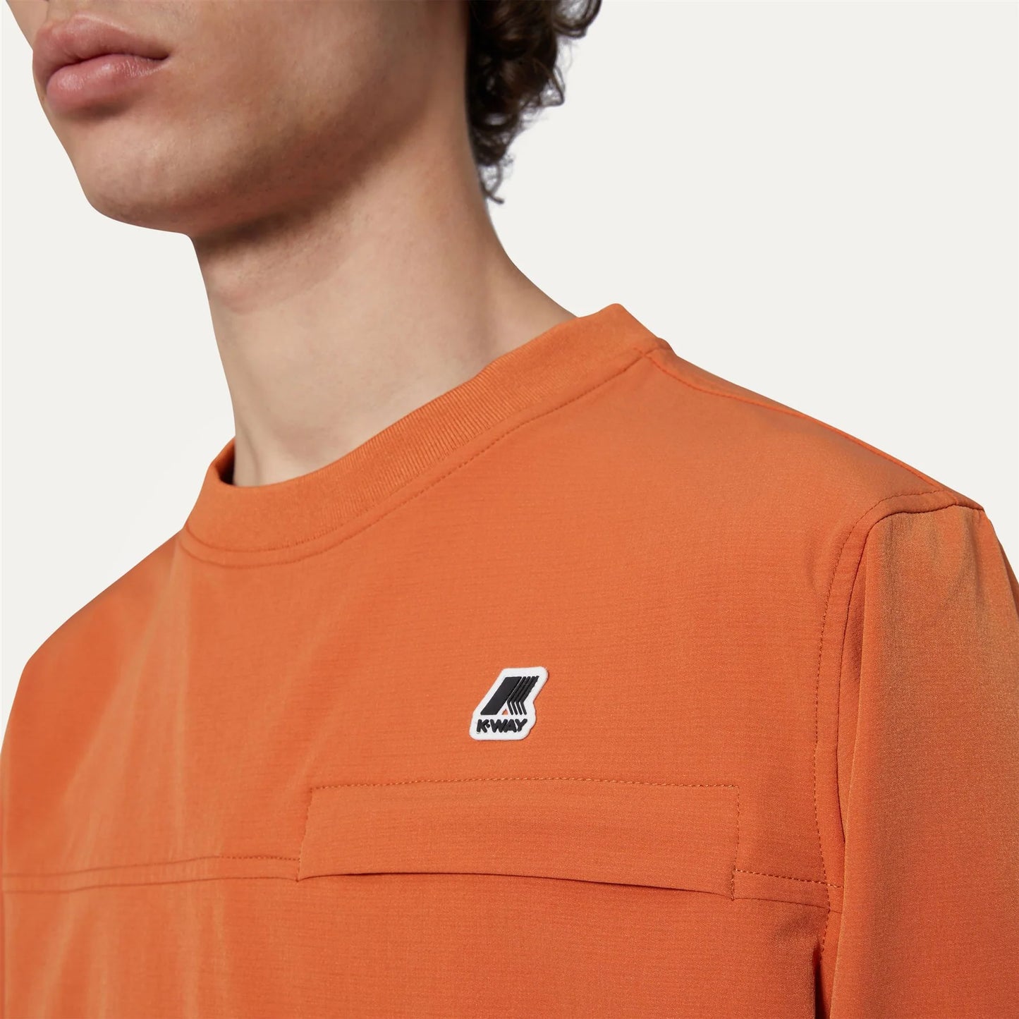 Imperty K•WAY Herren-Sweatshirt K81248W WD7 Orange