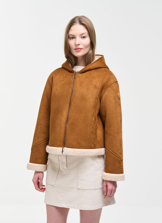 COLMAR Giacca in montone con cappuccio Donna 20000019 1JU IN26 956