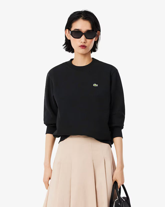 LACOSTE Felpa in pile girocollo relaxed fit DONNA SF5270-00