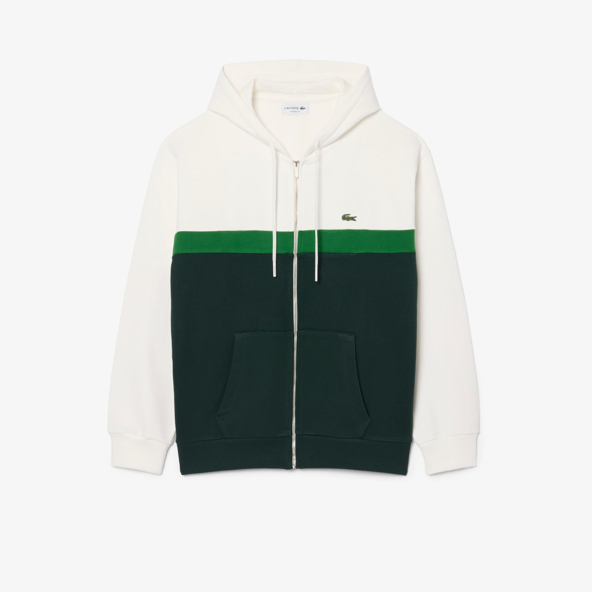 LACOSTE Felpa colorblock con cappuccio e zip  SH2749-00
