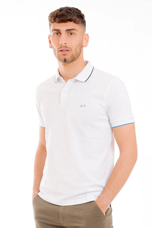 Polo SUN68 Uomo A33111 Bianco