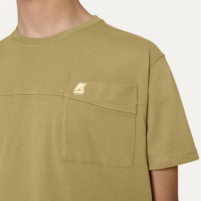 T-Shirt Rosin K•WAY Uomo K7118TW 677 Beige Khaki