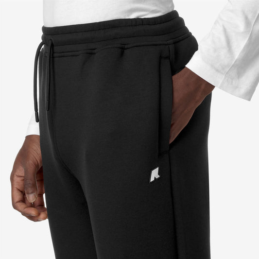 Pantaloni Sportivi MICKA SPACER K5123NW da Jogging Uomo Neri con Vita e Polsini Elasticizzati