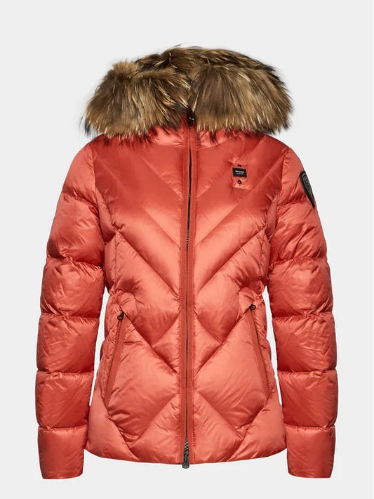 PIUMINO BLAUER DONNA CON BORDO IN PELLICCIA REMOVIBILE ALICIA 23WBLDC03141-006047