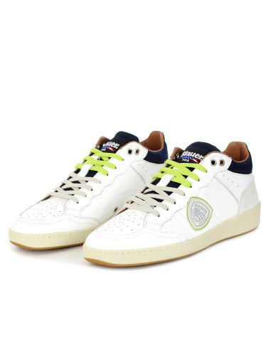 Sneakers Uomo Alte BLAUER F3MURRAY10/LEA WHI/NVY