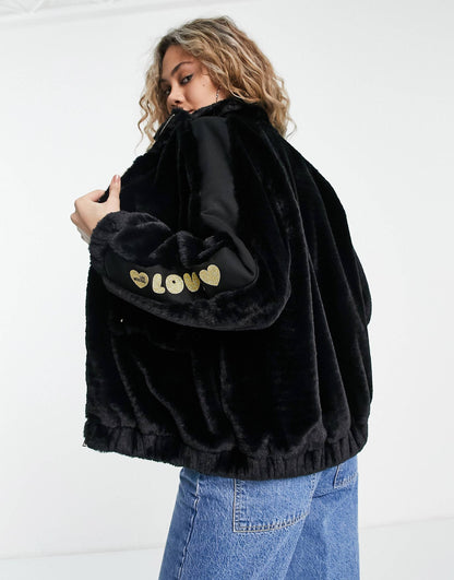 Bomber in finta pelliccia Love Moschino W 3 422 01 M 4304