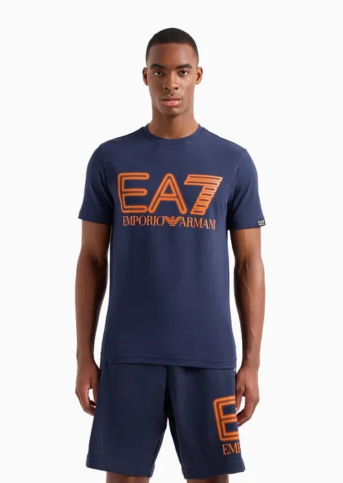 T-shirt Logo Series in cotone stretch EA7 Emporio Armani  3DPT37PJMUZ