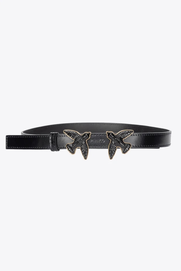Cintura Pinko Love Birds Pelle Spazzolata 100297 A0F3  Z99B - Vella Group