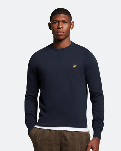 Cotton Crew Neck Jumper Lyle&Scott KN821V - Vella Group