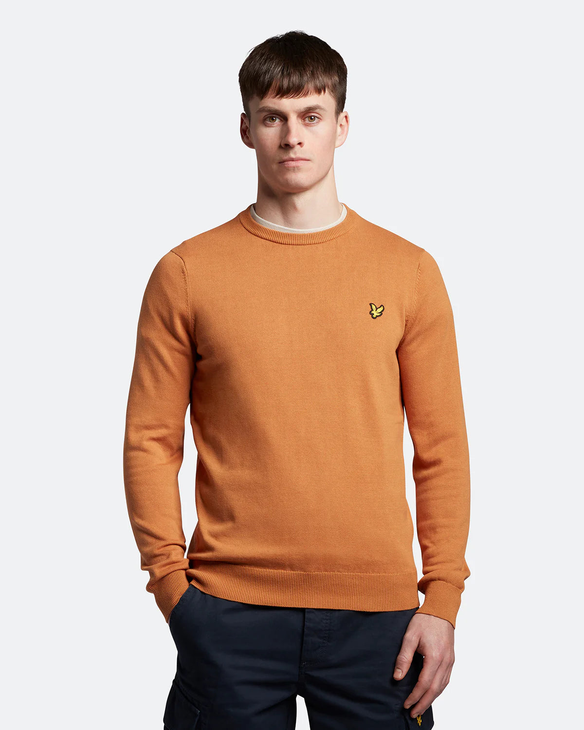Cotton Crew Neck Jumper Lyle&Scott KN821V - Vella Group