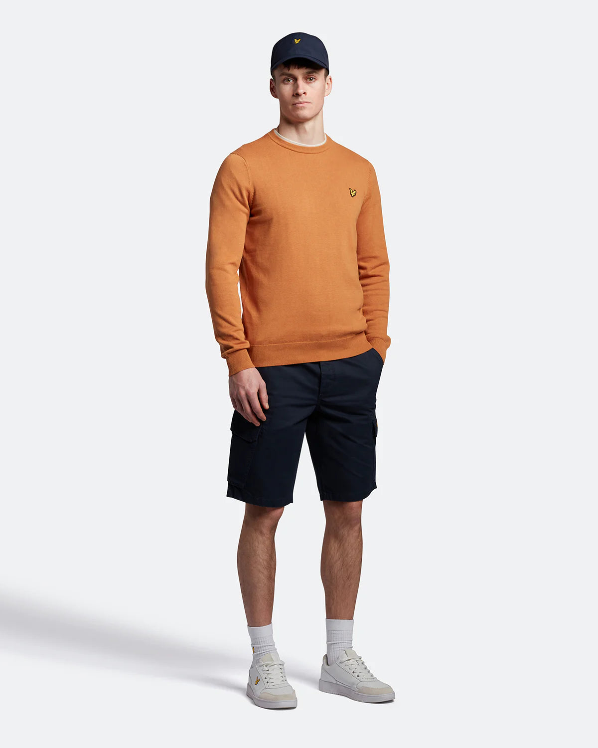 Cotton Crew Neck Jumper Lyle&Scott KN821V - Vella Group