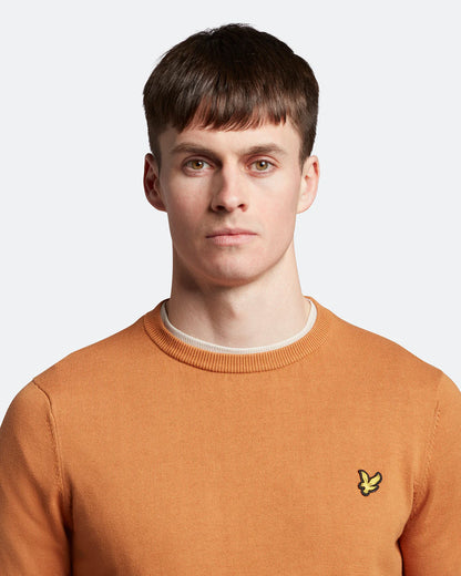 Cotton Crew Neck Jumper Lyle&Scott KN821V - Vella Group