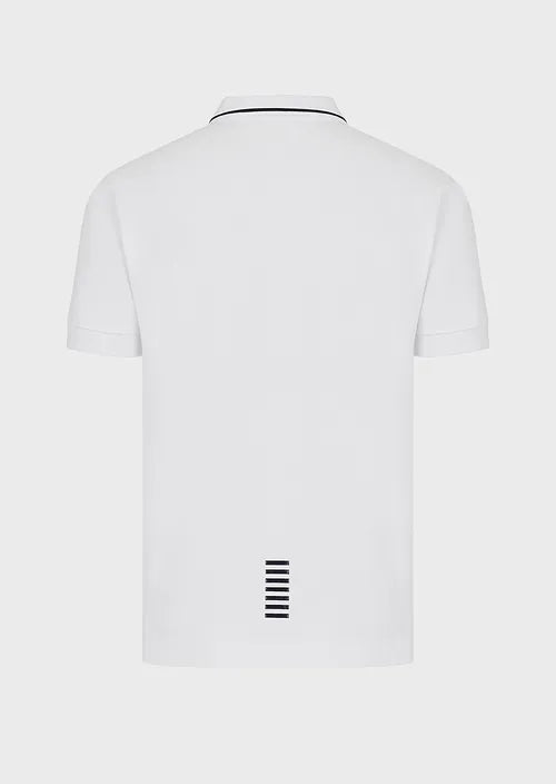 Polo In Piquet Stretch Uomo EA7 Emporio Armani 8NPF06 - Vella Group